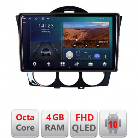 Navigatie dedicata Mazda RX8 2008-2011   Android Ecran QLED octa core 4+64 carplay android auto kit-rx8-11+EDT-E309V3