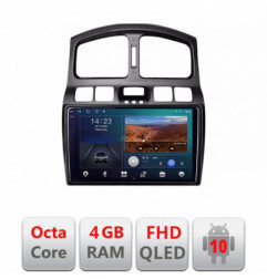 Navigatie dedicata Hyundai Santa Fe 2000-2006  Android Ecran QLED octa core 4+64 carplay android auto KIT-santafe-old+EDT-E309V3