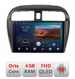 Navigatie dedicata Mitsubishi Space Star Mirage Attrage 2012-  Android Ecran QLED octa core 4+64 carplay android auto kit-spacestar+EDT-E309V3