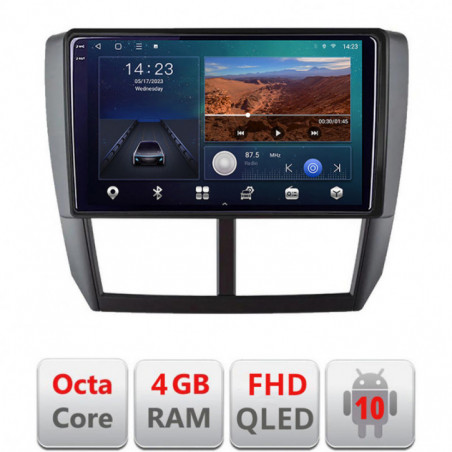 Navigatie dedicata Subaru Forester 2007-2013 B-SU01  Android Ecran QLED octa core 4+64 carplay android auto KIT-SU01+EDT-E309V3