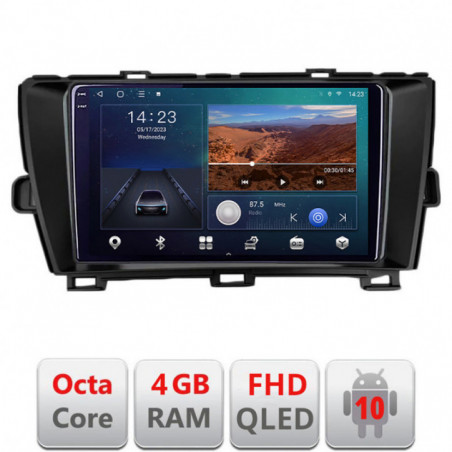 Navigatie dedicata Toyota Prius 2009-2014 B-TY39  Android Ecran QLED octa core 4+64 carplay android auto KIT-TY39+EDT-E309V3
