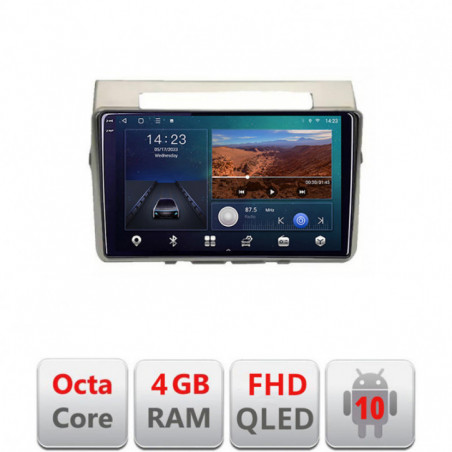 Navigatie dedicata Toyota Verso intre anii 2004-2009  Android Ecran QLED octa core 4+64 carplay android auto KIT-VERSO-2004+EDT-E309V3