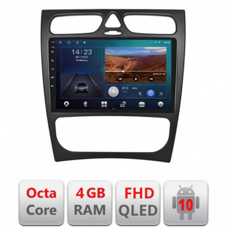 Navigatie dedicata Mercedes CLK facelift Android radio gps internet quad core 4+64 carplay android auto Kit-facelift+EDT-E309v3