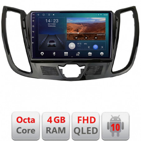 Navigatie dedicata Edonav Ford Kuga C-MAX  Android radio gps internet quad core 4+64 carplay android auto KIT-362-v2+EDT-E309v3