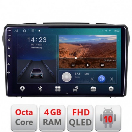 Navigatie dedicata Edonav Suzuki Alto 2009-2016  Android radio gps internet quad core 4+64 carplay android auto KIT-alto+EDT-E309v3