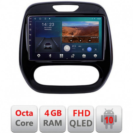 Navigatie dedicata Edonav Renault Captur 2013-2020  Android radio gps internet quad core 4+64 carplay android auto KIT-captur-v2+EDT-E309v3