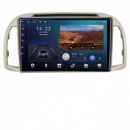Navigatie dedicata Edonav Nissan Micra 2002-2010  Android radio gps internet quad core 4+64 carplay android auto KIT-micra2003+EDT-E309v3