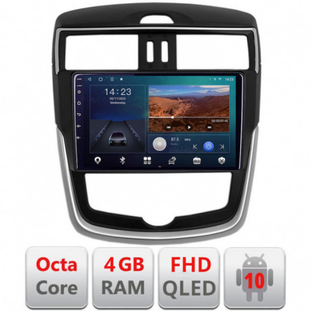 Navigatie dedicata Edonav Nissan Pulsar 2014-2018  Android radio gps internet quad core 4+64 carplay android auto KIT-pulsar+EDT-E309v3