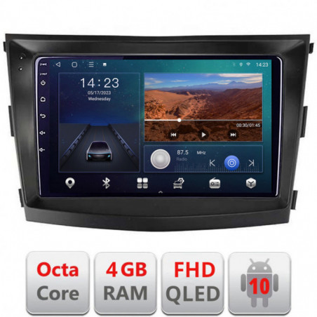 Navigatie dedicata Edonav SsangYong Tivoli 2015-2019  Android radio gps internet quad core 4+64 carplay android auto kit-tivoli2015+EDT-E309v3