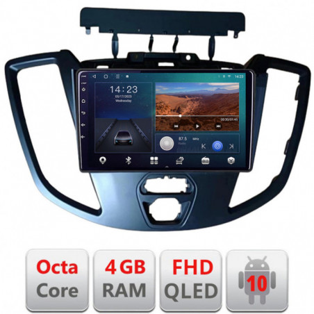 Navigatie dedicata Edonav Ford Transit 2015-2020  Android radio gps internet quad core 4+64 carplay android auto kit-turneo-custom+EDT-E309v3