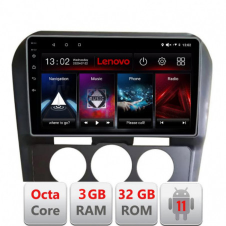 Navigatie dedicata Citroen C4 cu clima manuala 2015-2018 Lenovo Octa Core cu Android Radio Bluetooth Internet GPS WIFI 3+32GB