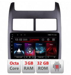 Navigatie dedicata Chevrolet Aveo 2010-2013 D-AVEO10 Lenovo Octa Core cu Android Radio Bluetooth Internet GPS WIFI DSP 3+32 GB