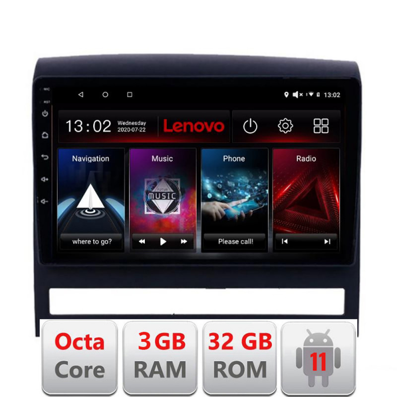 Navigatie dedicata Fiat Albea 2009-2014 D-ALBEA Lenovo Octa Core cu Android Radio Bluetooth Internet GPS WIFI DSP 3+32 GB 4G KI