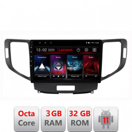 Navigatie dedicata Honda Accord 2008-2012 D-8951 Lenovo Octa Core cu Android Radio Bluetooth Internet GPS WIFI DSP 3+32 GB 4G K