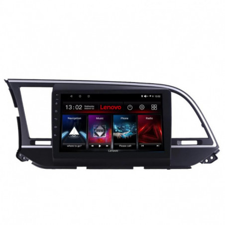 Navigatie dedicata Hyundai Elantra 2015-2018 D-581 Lenovo Octa Core cu Android Radio Bluetooth Internet GPS WIFI DSP 3+32 GB 4G