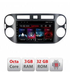 Navigatie dedicata VW TIGUAN-  Lenovo Octa Core cu Android Radio Bluetooth Internet GPS WIFI DSP 3+32 GB 4G KIT-489+EDT-E509-LI