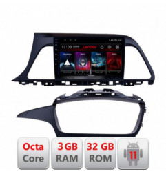 Navigatie dedicata Hyundai Sonata D-417 Lenovo Octa Core cu Android Radio Bluetooth Internet GPS WIFI DSP 3+32 GB 4G KIT-417+ED