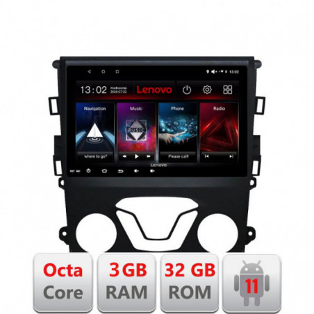 Navigatie dedicata Ford Mondeo 2013-2020 D-377 Lenovo Octa Core cu Android Radio Bluetooth Internet GPS WIFI DSP 3+32 GB 4G KIT