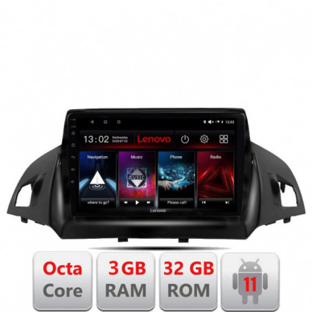 Navigatie dedicata Ford Kuga 2013-2017 D-362 Lenovo Octa Core cu Android Radio Bluetooth Internet GPS WIFI DSP 3+32 GB 4G KIT-3
