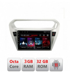 Navigatie dedicata Peugeot 301 Citroen C-Elisee D-301 Lenovo Octa Core cu Android Radio Bluetooth Internet GPS WIFI DSP 3+32 GB