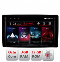 Navigatie dedicata universala 2din-2 Lenovo Octa Core cu Android Radio Bluetooth Internet GPS WIFI DSP 3+32 GB 4G KIT-