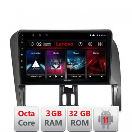 Navigatie dedicata Volvo XC60 2014-2018 cu sistem Sensus Connect Lenovo Octa Core cu Android Radio Bluetooth Internet 3+32GB