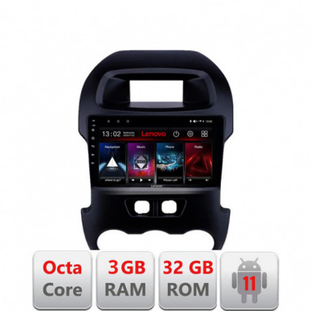 Navigatie dedicata Ford Ranger 2011-2015  D-245 Lenovo Octa Core cu Android Radio Bluetooth Internet GPS WIFI DSP 3+32 GB 4G KI
