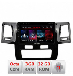 Navigatie dedicata Toyota Hilux 2008-2014 D-143 Lenovo Octa Core cu Android Radio Bluetooth Internet GPS WIFI DSP 3+32 GB 4G KI