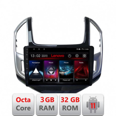 Navigatie dedicata Chevrolet Cruze 2013-D-1267 Lenovo Octa Core cu Android Radio Bluetooth Internet GPS WIFI DSP 3+32 GB 4G KIT