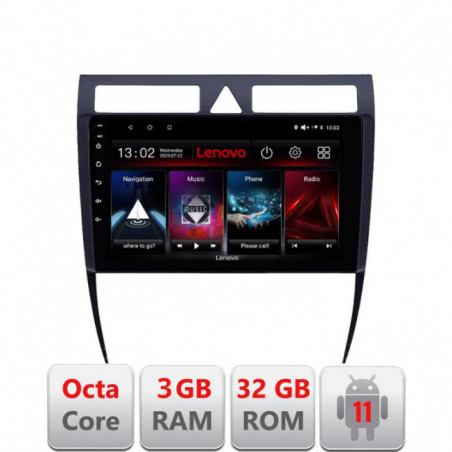Navigatie dedicata Audi A6 D-102 Lenovo Octa Core cu Android Radio Bluetooth Internet GPS WIFI DSP 3+32 GB 4G KIT-102+EDT-E509-