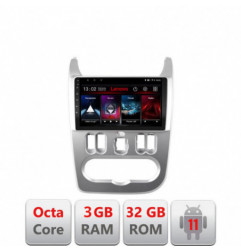 Navigatie dedicata Dacia Duster 2010-2012 D-099 Lenovo Octa Core cu Android Radio Bluetooth Internet GPS WIFI DSP 3+32 GB 4G KI