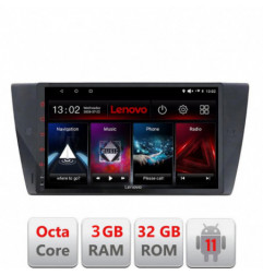 Navigatie dedicata BMW Seria 3 E90 D-095 Lenovo Octa Core cu Android Radio Bluetooth Internet GPS WIFI DSP 3+32 GB 4G KIT-095+E