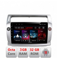 Navigatie dedicata Citroen C4 D-088 Lenovo Octa Core cu Android Radio Bluetooth Internet GPS WIFI DSP 3+32 GB 4G KIT-088+EDT-E5