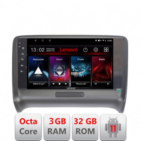 Navigatie dedicata Audi TT 2004-2011 D-078 Lenovo Octa Core cu Android Radio Bluetooth Internet GPS WIFI DSP 3+32 GB 4G KIT-078