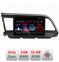 Navigatie dedicata Hyundai Elantra 2018- D-1581 Lenovo Octa Core cu Android Radio Bluetooth Internet GPS WIFI DSP 3+32 GB 4G KI