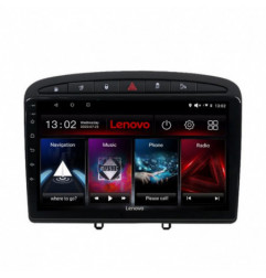 Navigatie dedicata Peugeot 308 D-038 Lenovo Octa Core cu Android Radio Bluetooth Internet GPS WIFI DSP 3+32 GB 4G KIT-038+EDT-E