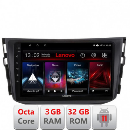 Navigatie dedicata Toyota RAV4 2008-2012 D-018 Lenovo Octa Core cu Android Radio Bluetooth Internet GPS WIFI DSP 3+32 GB 4G KIT