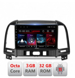 Navigatie dedicata Hyundai Santa Fe 2006-2012 D-008 Lenovo Octa Core cu Android Radio Bluetooth Internet GPS WIFI DSP 3+32 GB 4