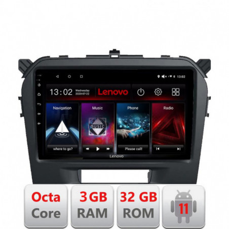 Navigatie dedicata Suzuki Grand Vitara 2016- D-2265 Lenovo Octa Core cu Android Radio Bluetooth Internet GPS WIFI DSP 3+32 GB 4