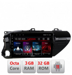 Navigatie dedicata Toyota Hilux 2016- D-TY59 Lenovo Octa Core cu Android Radio Bluetooth Internet GPS WIFI DSP 3+32 GB 4G KIT-T
