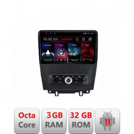 Navigatie dedicata Ford Mustang intre anii 2009-2014 Lenovo Octa Core cu Android Radio Bluetooth Internet GPS WIFI DSP 3+32 GB