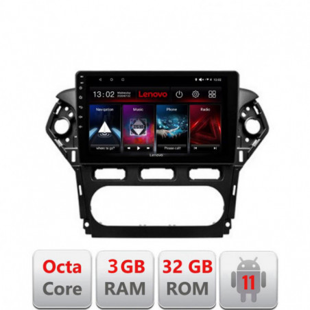 Navigatie dedicata Ford Mondeo 2010-2014 D-MONDEO-CLIMA Lenovo Octa Core cu Android Radio Bluetooth Internet GPS WIFI DSP 3+32