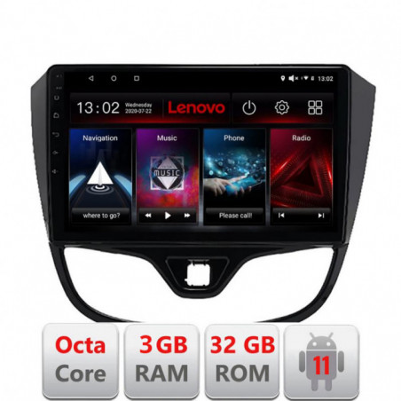Navigatie dedicata Opel Karl 2017- D-karl Lenovo Octa Core cu Android Radio Bluetooth Internet GPS WIFI DSP 3+32 GB 4G kit-karl