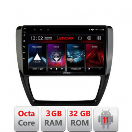 Navigatie dedicata VW Jetta 2011-2018 D-JETTA-15 Lenovo Octa Core cu Android Radio Bluetooth Internet GPS WIFI DSP 3+32 GB 4G K
