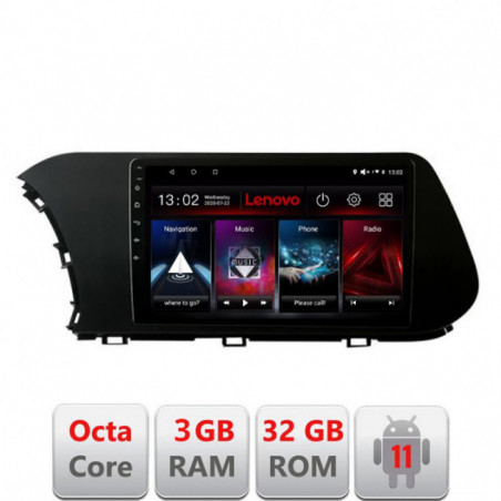 Navigatie dedicata Hyundai I20 2020- D-i20 Lenovo Octa Core cu Android Radio Bluetooth Internet GPS WIFI DSP 3+32 GB 4G KIT-i20
