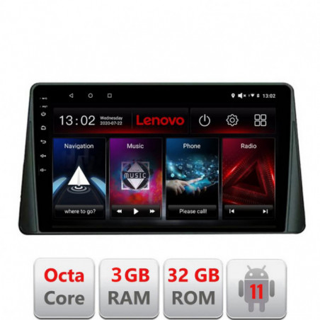 Navigatie dedicata Ford Focus 4 D-focus4 Lenovo Octa Core cu Android Radio Bluetooth Internet GPS WIFI DSP 3+32 GB 4G kit-focus