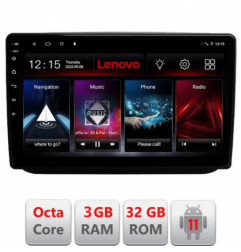 Navigatie dedicata Skoda Fabia 2 2009-2014  Lenovo Octa Core cu Android Radio Bluetooth Internet GPS WIFI DSP 3+32 GB 4G KIT-fa