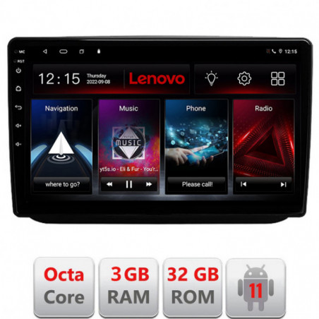 Navigatie dedicata Skoda Fabia 2 2009-2014  Lenovo Octa Core cu Android Radio Bluetooth Internet GPS WIFI DSP 3+32 GB 4G KIT-fa