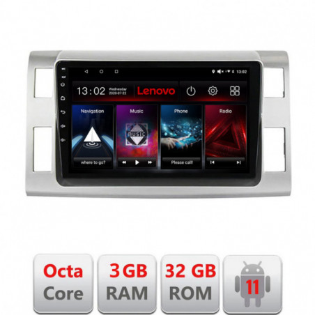 Navigatie dedicata Toyota Estima intre anii 2006-2013  Lenovo Octa Core cu Android Radio Bluetooth Internet GPS WIFI DSP 3+32 G