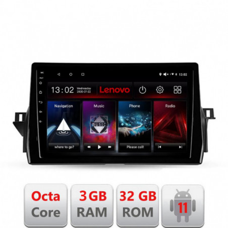 Navigatie dedicata Toyota Camry 2021- D-camry2021 Lenovo Octa Core cu Android Radio Bluetooth Internet GPS WIFI DSP 3+32 GB 4G